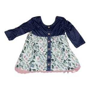 Cheeky Plum Flower Dress Shirt